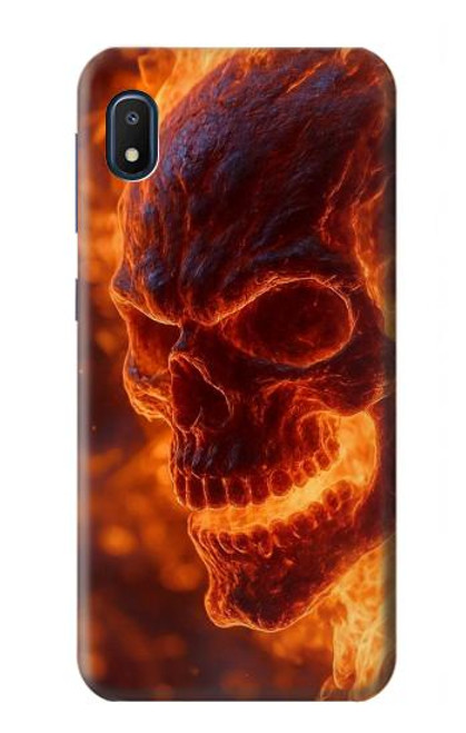 S4062 Crâne de feu Etui Coque Housse pour Samsung Galaxy A10e