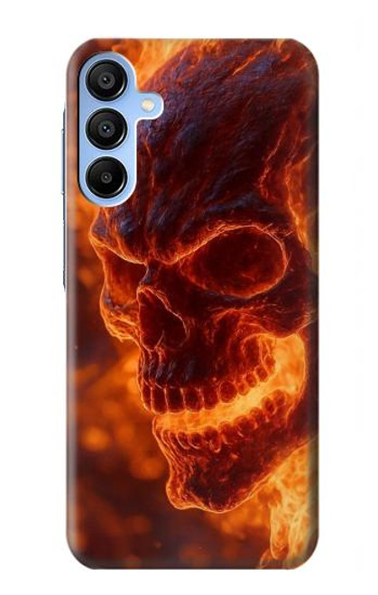 S4062 Crâne de feu Etui Coque Housse pour Samsung Galaxy A15 5G