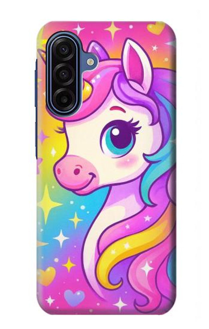 S4057 Licorne mignonne dessin animé Etui Coque Housse pour Samsung Galaxy A17
