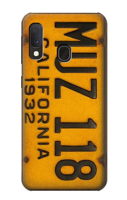 S4060 Plaque d'immatriculation vintage de Californie Etui Coque Housse pour Samsung Galaxy A20e
