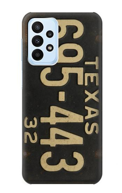 S4061 Plaque d'immatriculation vintage du Texas Etui Coque Housse pour Samsung Galaxy A23