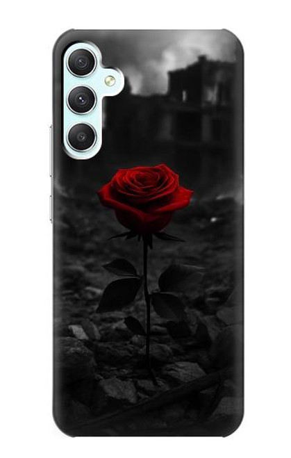 S4048 Ruines de roses rouges Etui Coque Housse pour Samsung Galaxy A34 5G