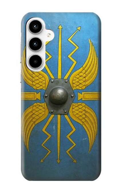 S4052 Bouclier romain bleu Etui Coque Housse pour Samsung Galaxy A35 5G