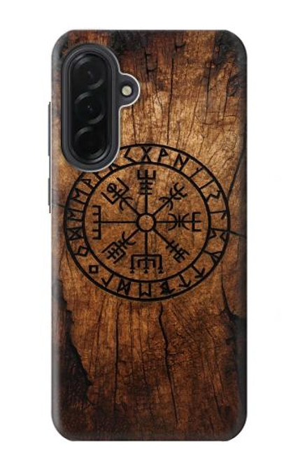 S4036 Boussole en bois viking Vegvisir Etui Coque Housse pour Samsung Galaxy A36