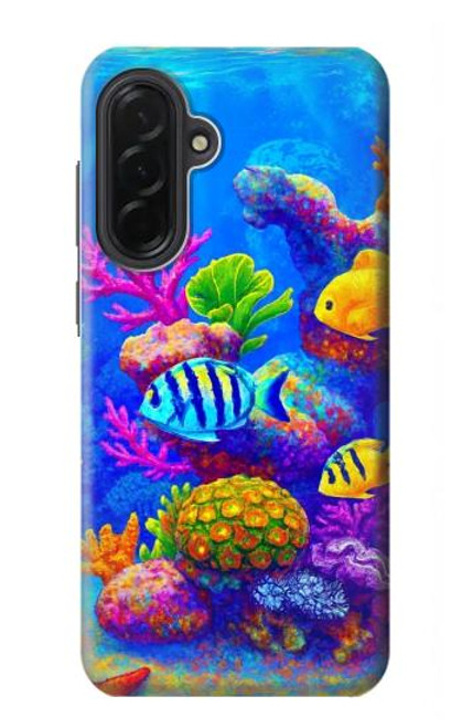 S4058 Aquarium coloré Etui Coque Housse pour Samsung Galaxy A36