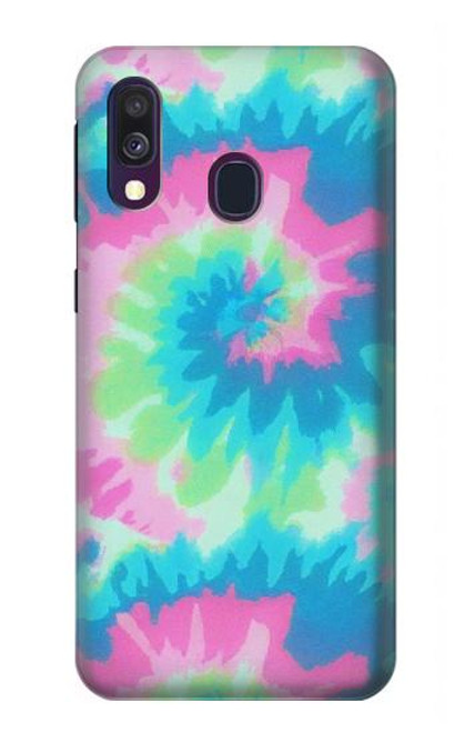 S4033 Typage tie-dye pastel Etui Coque Housse pour Samsung Galaxy A40
