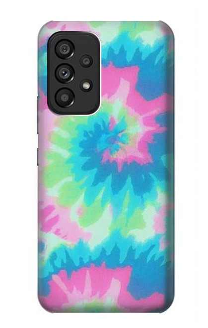 S4033 Typage tie-dye pastel Etui Coque Housse pour Samsung Galaxy A53 5G