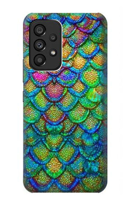 S4071 Écailles de sirène colorées Etui Coque Housse pour Samsung Galaxy A53 5G