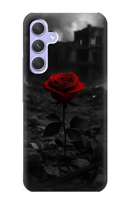 S4048 Ruines de roses rouges Etui Coque Housse pour Samsung Galaxy A54 5G