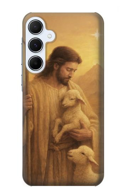 S4042 Jésus miséricordieux Etui Coque Housse pour Samsung Galaxy A55 5G