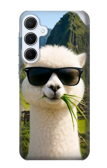S4069 Lunettes de soleil alpaga Etui Coque Housse pour Samsung Galaxy A55 5G
