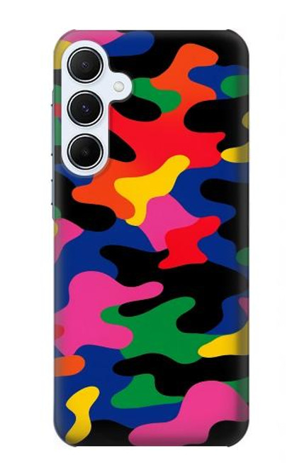 S4072 Camouflage coloré Etui Coque Housse pour Samsung Galaxy A55 5G