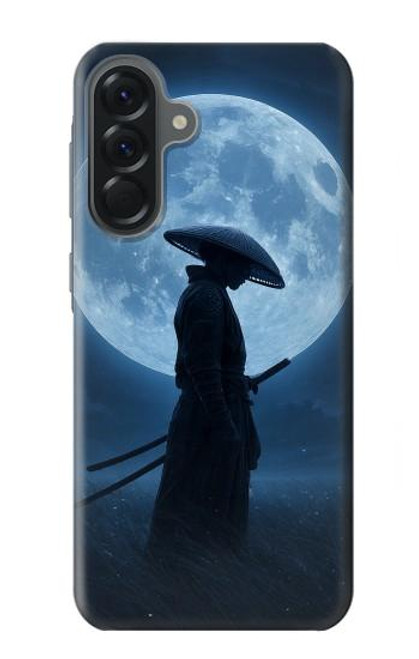 S4034 Nuit de lune de samouraï Etui Coque Housse pour Samsung Galaxy A56