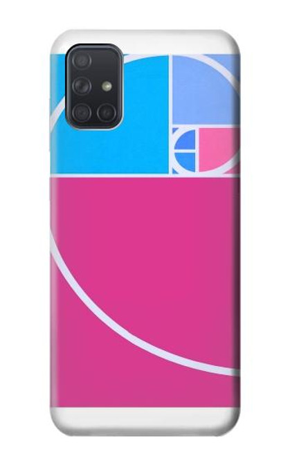 S4076 Spirale de Fibonacci et nombre d'or Etui Coque Housse pour Samsung Galaxy A71 5G