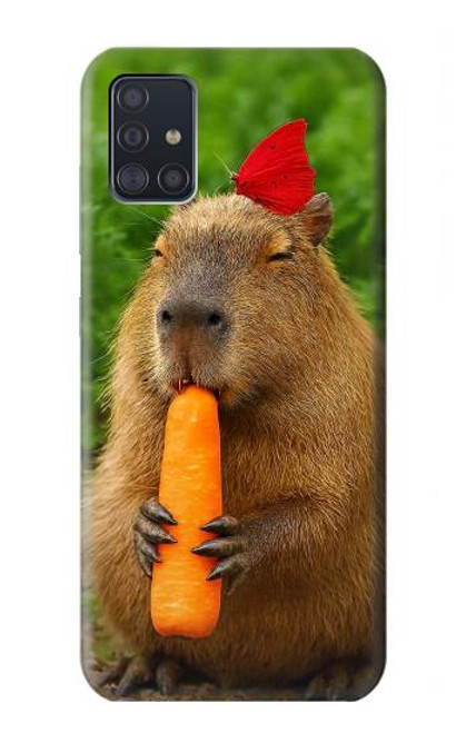 S4068 Papillon capybara Etui Coque Housse pour Samsung Galaxy A51