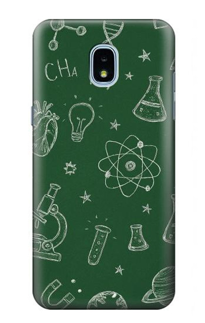 S4059 Graphisme scientifique sur tableau noir Etui Coque Housse pour Samsung Galaxy J3 (2018), J3 Star, J3 V 3rd Gen, J3 Orbit, J3 Achieve, Express Prime 3, Amp Prime 3