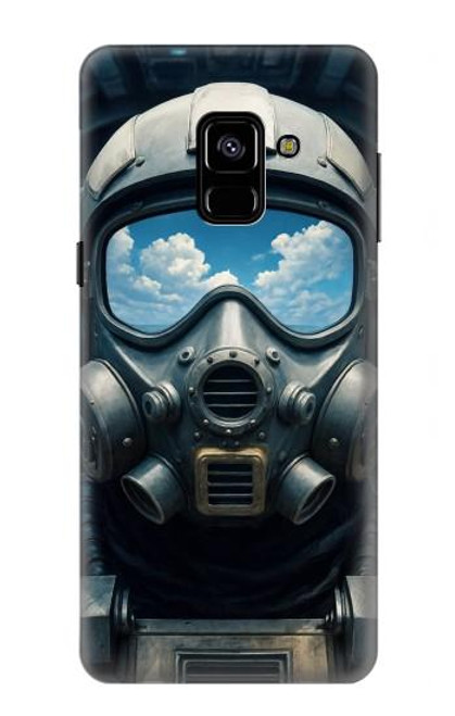 S4038 Pilote de chasse Etui Coque Housse pour Samsung Galaxy A8 (2018)