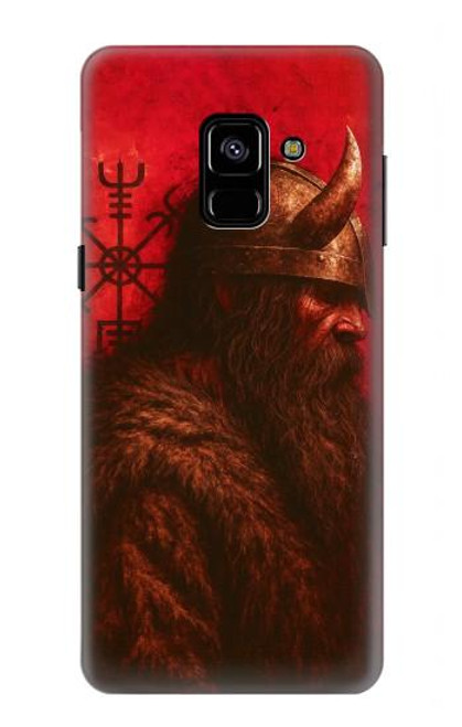 S4039 Guerrier viking Etui Coque Housse pour Samsung Galaxy A8 (2018)