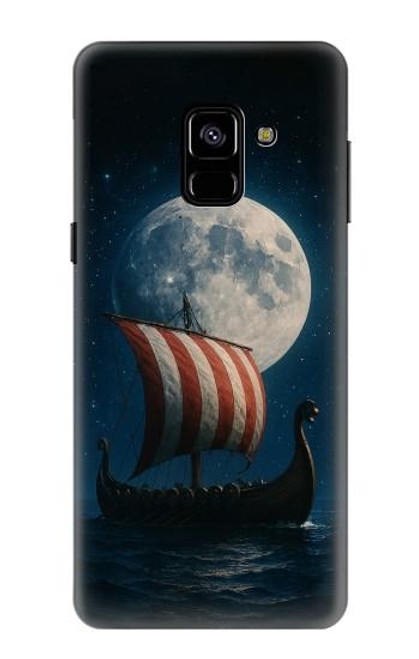 S4040 Navire de guerre viking Etui Coque Housse pour Samsung Galaxy A8 (2018)