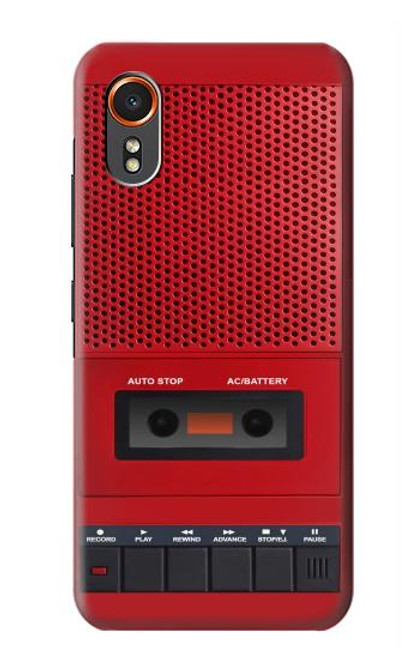 S4073 Cassette rouge vintage Graphique du joueur Etui Coque Housse pour Samsung Galaxy XCover7