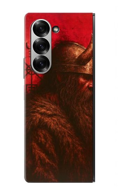 S4039 Guerrier viking Etui Coque Housse pour Samsung Galaxy Z Fold 6