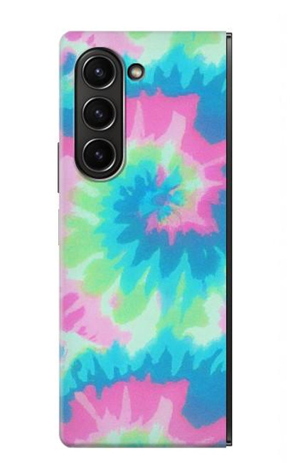 S4033 Typage tie-dye pastel Etui Coque Housse pour Samsung Galaxy Z Fold 5