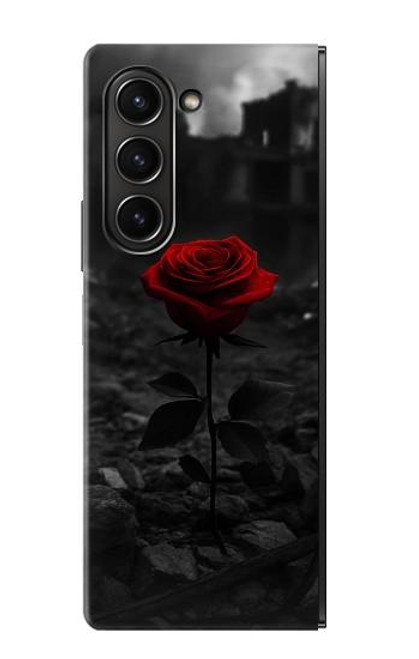 S4048 Ruines de roses rouges Etui Coque Housse pour Samsung Galaxy Z Fold 5