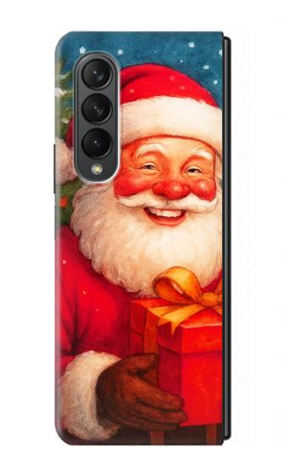 S4046 Joyeux Père Noël Etui Coque Housse pour Samsung Galaxy Z Fold 3 5G