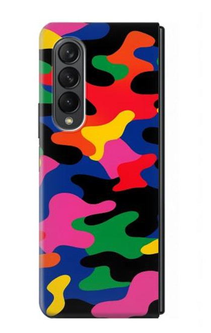 S4072 Camouflage coloré Etui Coque Housse pour Samsung Galaxy Z Fold 3 5G