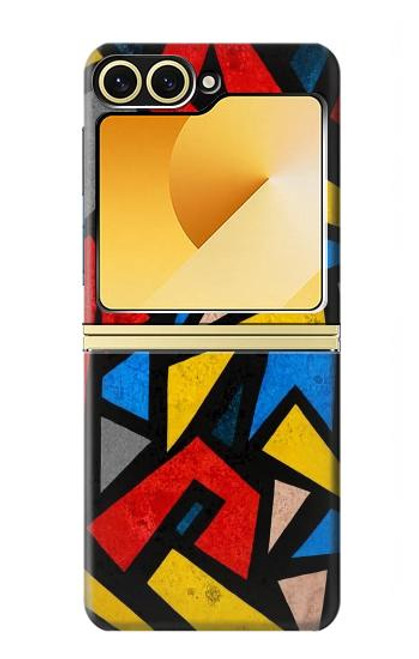 S4044 Art urbain abstrait Etui Coque Housse pour Samsung Galaxy Z Flip 6, Flip 7 FE