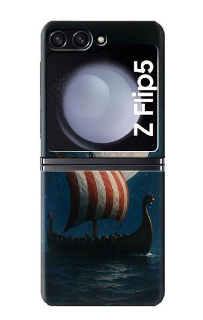 S4040 Navire de guerre viking Etui Coque Housse pour Samsung Galaxy Z Flip 5