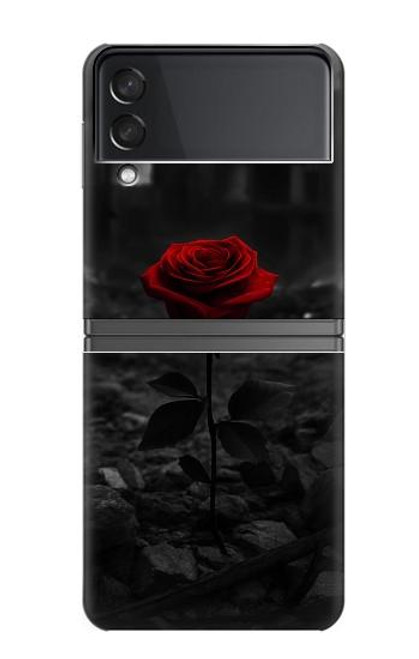 S4048 Ruines de roses rouges Etui Coque Housse pour Samsung Galaxy Z Flip 4