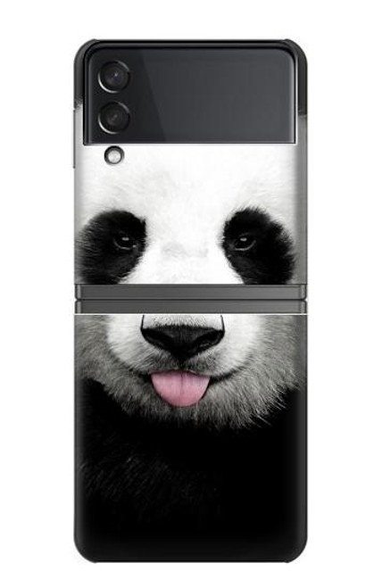 S4049 Panda mignon tirant la langue Etui Coque Housse pour Samsung Galaxy Z Flip 4