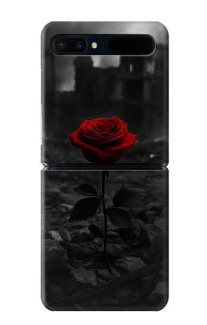 S4048 Ruines de roses rouges Etui Coque Housse pour Samsung Galaxy Z Flip 5G