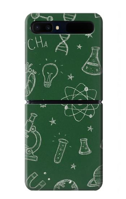 S4059 Graphisme scientifique sur tableau noir Etui Coque Housse pour Samsung Galaxy Z Flip 5G