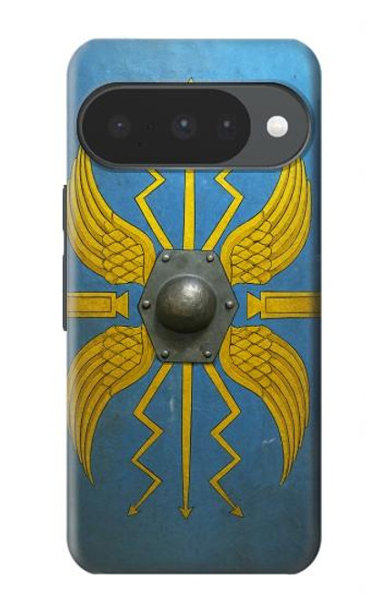 S4052 Bouclier romain bleu Etui Coque Housse pour Google Pixel 10, 10 Pro