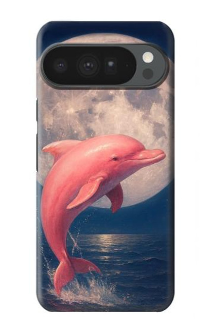 S4045 Nuit de lune de dauphin Etui Coque Housse pour Google Pixel 10 Pro XL