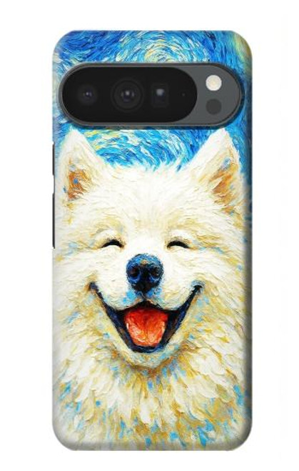 S4064 Chien souriant La Nuit étoilée de Van Gogh Etui Coque Housse pour Google Pixel 10 Pro XL