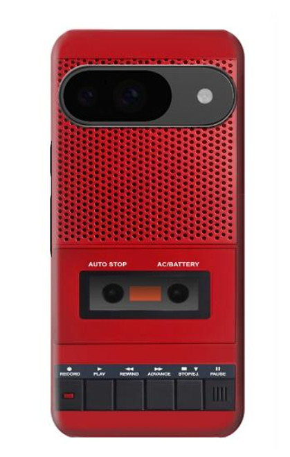 S4073 Cassette rouge vintage Graphique du joueur Etui Coque Housse pour Google Pixel 9
