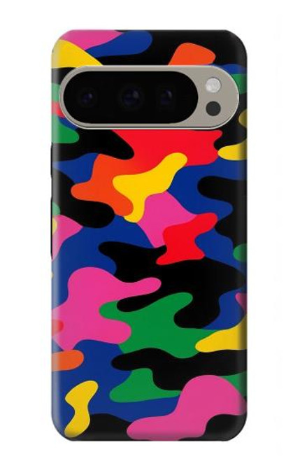 S4072 Camouflage coloré Etui Coque Housse pour Google Pixel 9 Pro