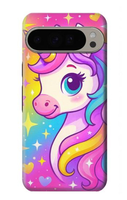 S4057 Licorne mignonne dessin animé Etui Coque Housse pour Google Pixel 9 Pro XL
