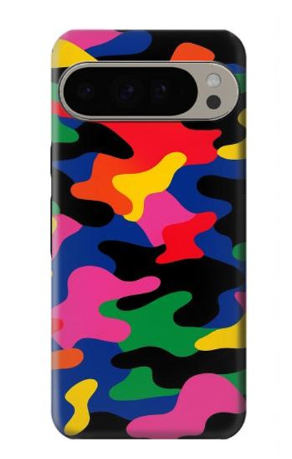 S4072 Camouflage coloré Etui Coque Housse pour Google Pixel 9 Pro XL