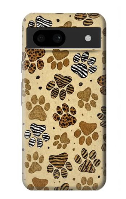 S4032 Empreinte de patte d'animal sauvage Etui Coque Housse pour Google Pixel 8a