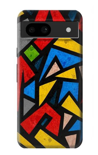S4044 Art urbain abstrait Etui Coque Housse pour Google Pixel 8a