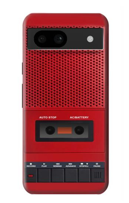 S4073 Cassette rouge vintage Graphique du joueur Etui Coque Housse pour Google Pixel 8a