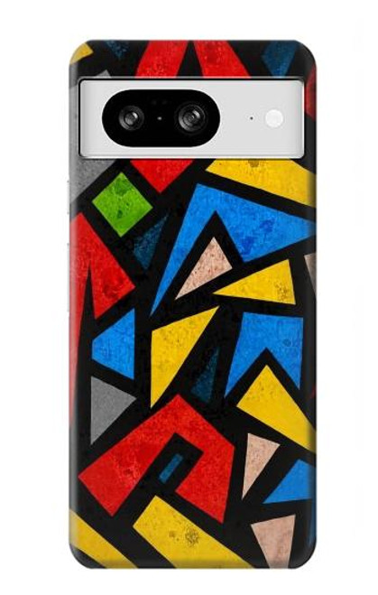 S4044 Art urbain abstrait Etui Coque Housse pour Google Pixel 8