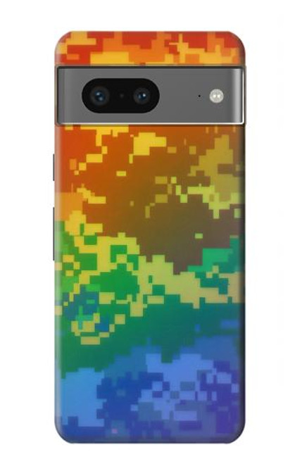 S4047 Camouflage LGBTQ Etui Coque Housse pour Google Pixel 7a