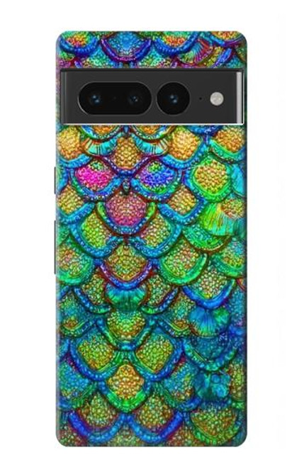 S4071 Écailles de sirène colorées Etui Coque Housse pour Google Pixel 7 Pro