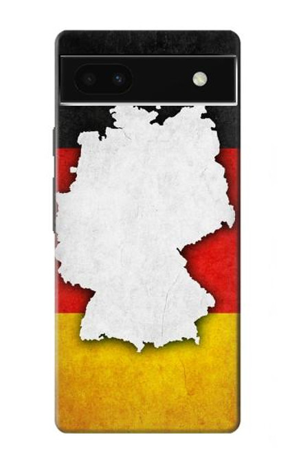 S4055 Drapeau allemand Etui Coque Housse pour Google Pixel 6a