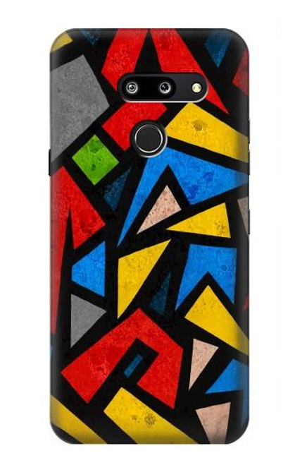 S4044 Art urbain abstrait Etui Coque Housse pour LG G8 ThinQ